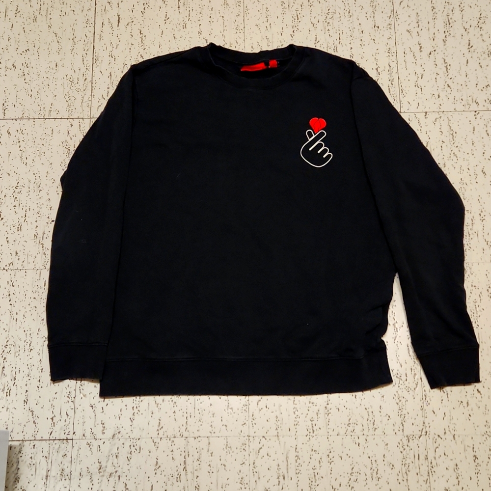 Hugo Boss Unisex Black Modern Lovers Pullover Crewneck Sweater